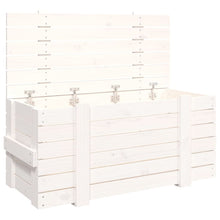 Opbergbox 91X40,5X42 Cm Massief Grenenhout Wit