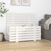 Storage box 91x40.5x42 cm solid pine wood white