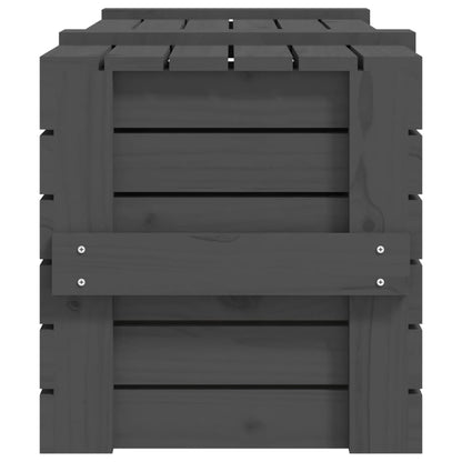 Opbergbox 9X40,5X42 Cm Massief Grenenhout 91 x 40.5 x 42 cm Grijs