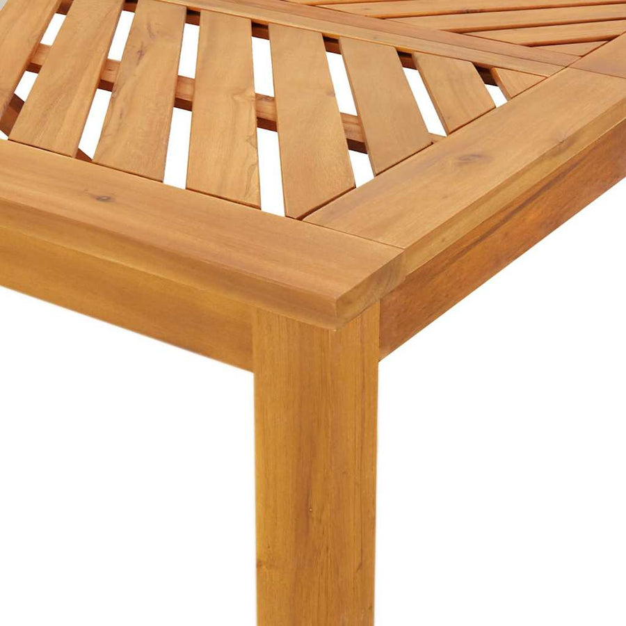 Tuin eettafelset 7 pcs Bruin Massief Acaciahout