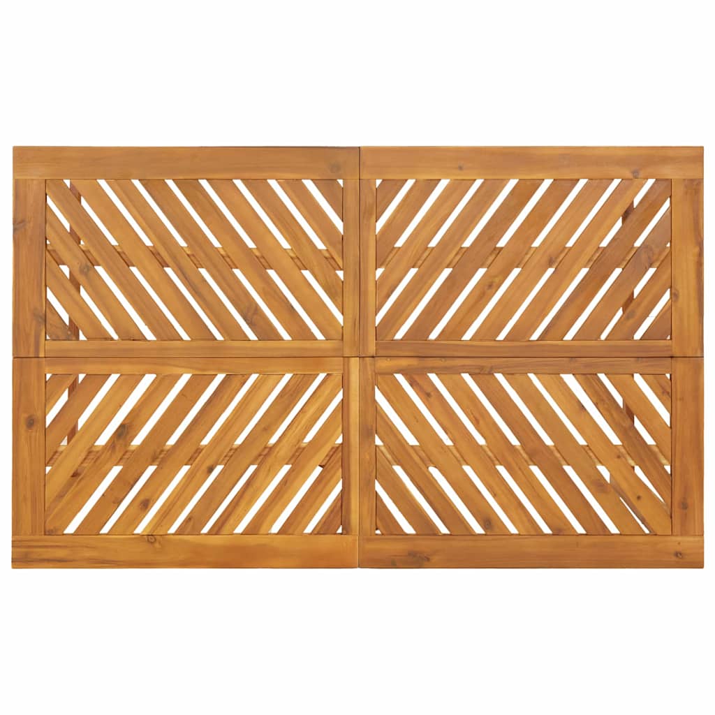 Tuin eettafelset 7 pcs Bruin Massief Acaciahout