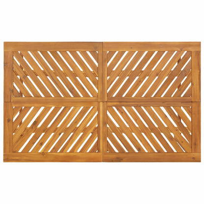 Tuin eettafelset 7 pcs Bruin Massief Acaciahout