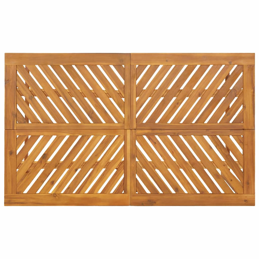 Tuin eettafelset 7 pcs Bruin Massief Acaciahout