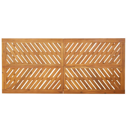 Tuin eettafelset 7 pcs Bruin Massief Acaciahout