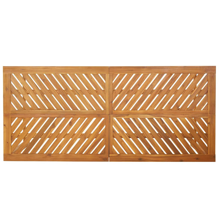 Tuin eettafelset 7 pcs Bruin Massief Acaciahout