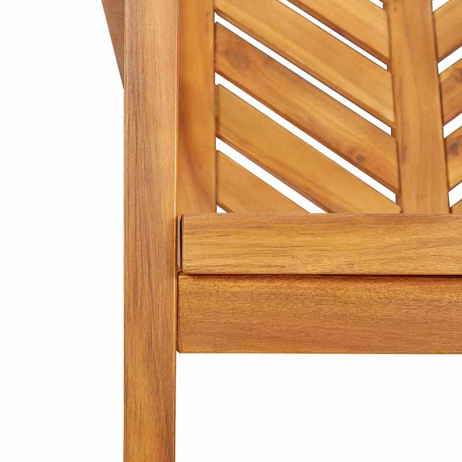 Tuin Eetset 6 pcs Bruin Medium Massief hout