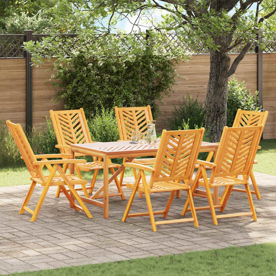 Tuinstoel 6 pcs Bruin 57 x 72 x 109 cm Massief Acaciahout