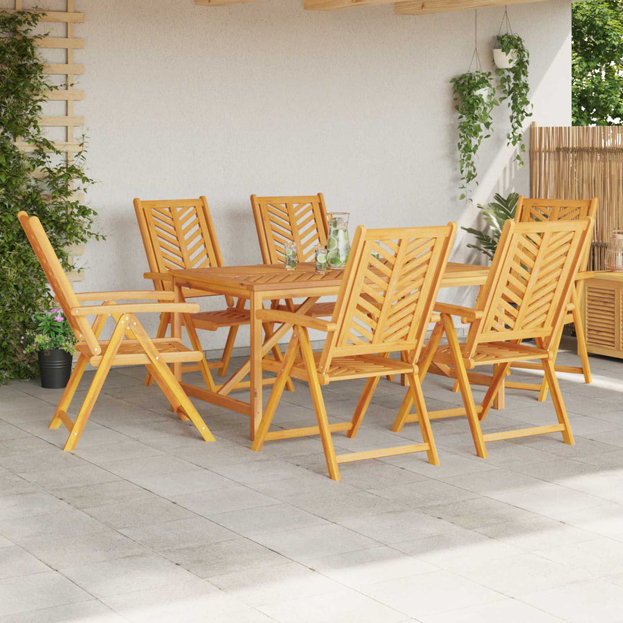 Tuinstoel 6 pcs Bruin 57 x 72 x 109 cm Massief Acaciahout