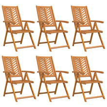 Tuinstoel 6 pcs Bruin 57 x 72 x 109 cm Massief Acaciahout