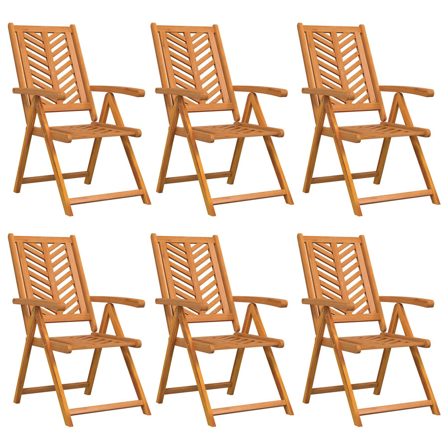 Tuinstoel 6 pcs Bruin 57 x 72 x 109 cm Massief Acaciahout