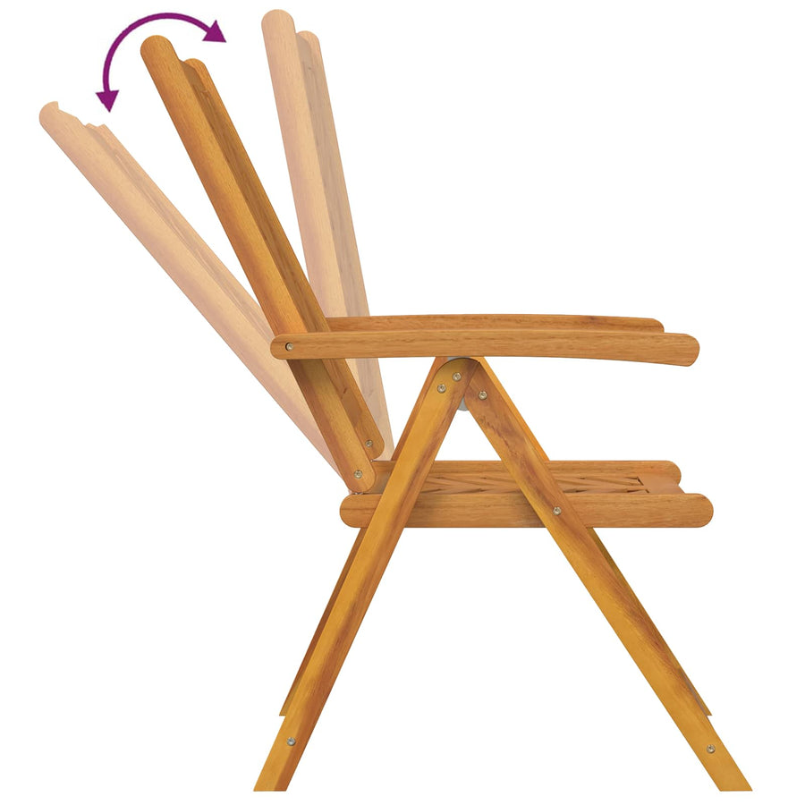 Tuinstoel 6 pcs Bruin 57 x 72 x 109 cm Massief Acaciahout