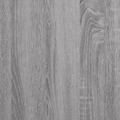 3-Delige Badkamermeubelset Bewerkt Hout Grijs Sonoma Eikenkleur