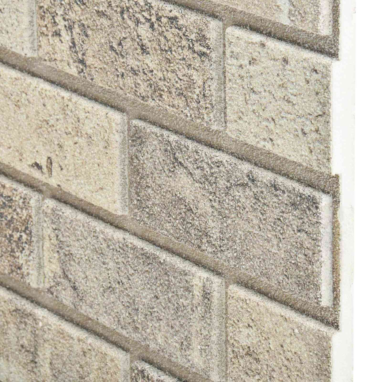 Wandpanelen 10 pcs Zand 100 x 50 cm EPS-schuim