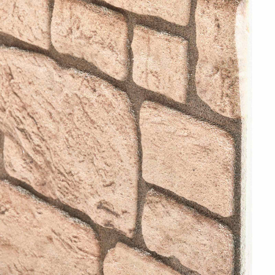 Wandpanelen 10 pcs Beige 100 x 50 cm EPS-schuim