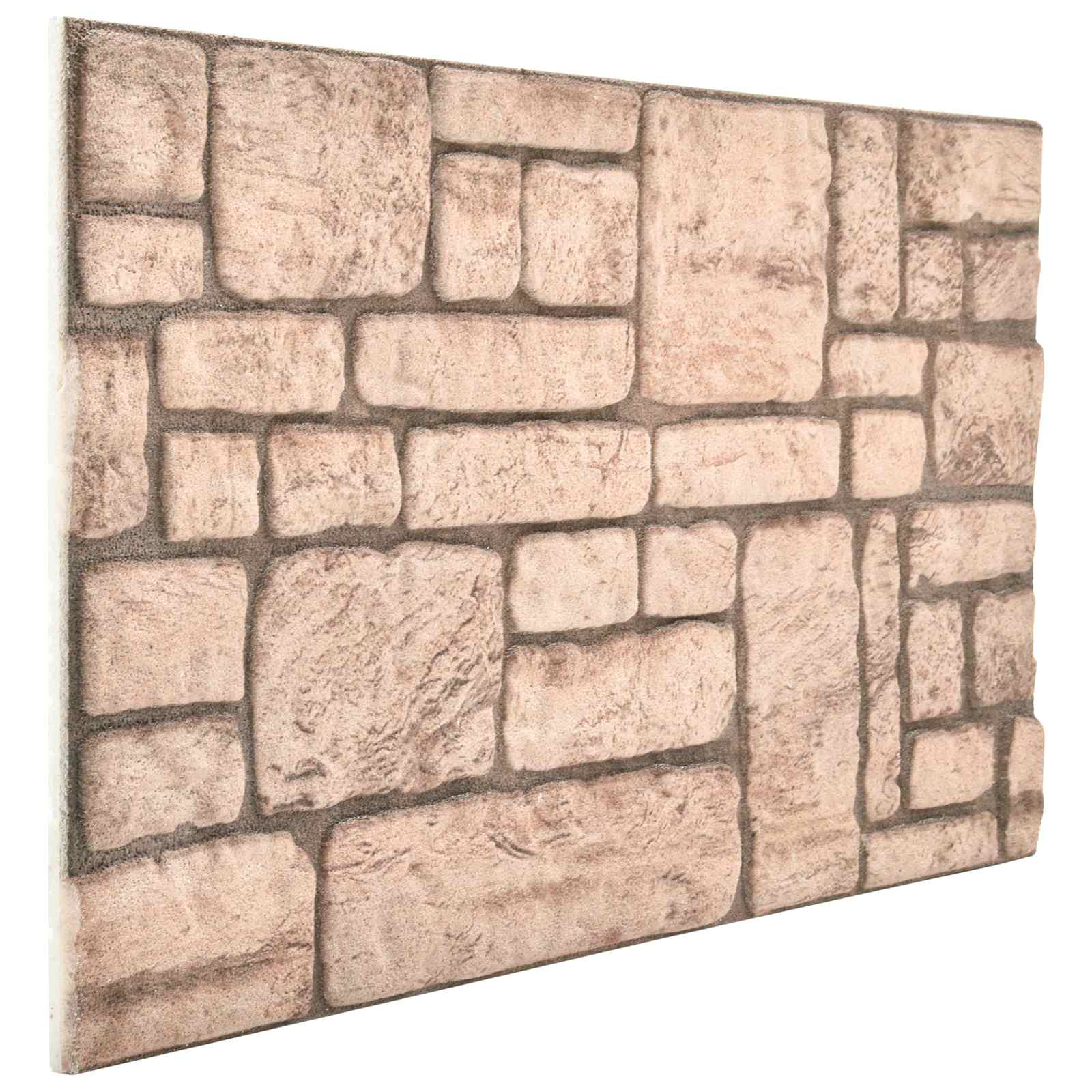 Wandpanelen 10 pcs Beige 100 x 50 cm EPS-schuim