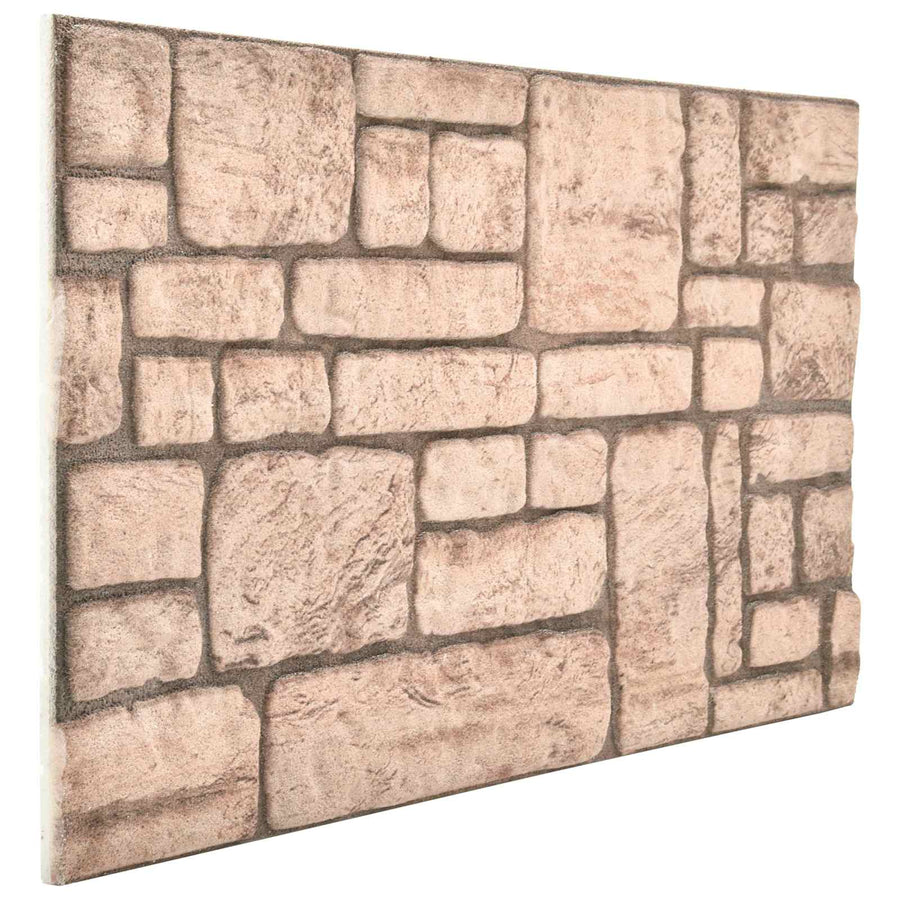 Wandpanelen 10 pcs Beige 100 x 50 cm EPS-schuim