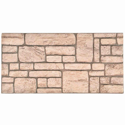 Wandpanelen 10 pcs Beige 100 x 50 cm EPS-schuim