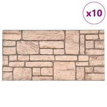 Wandpanelen 10 pcs Beige 100 x 50 cm EPS-schuim