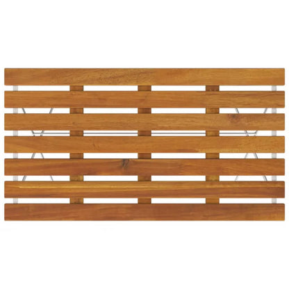 Bistrotafel Inklapbaar 100X54X71 Cm Massief Acaciahout En Staal