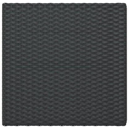 Bistrotafel inklapbaar 55x54x71 cm poly rattan zwart