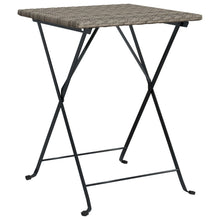 Bistrotafel Inklapbaar 55X54X71 Cm Poly Rattan Grijs