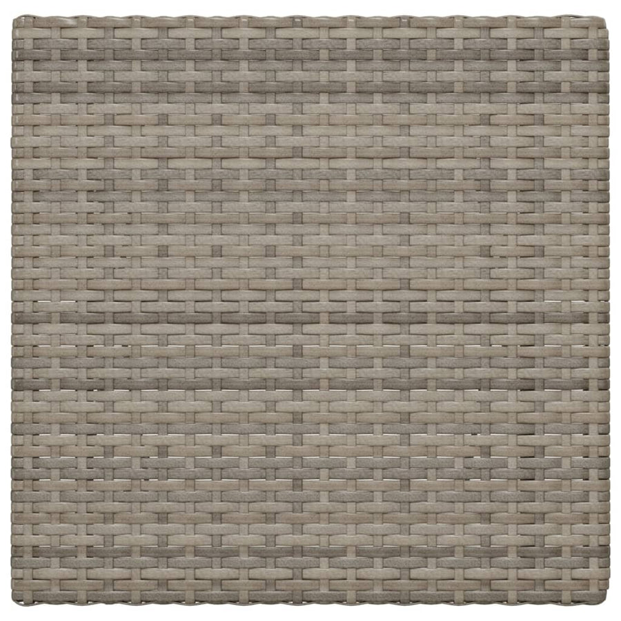 Bistrotafel Inklapbaar 55X54X71 Cm Poly Rattan Grijs