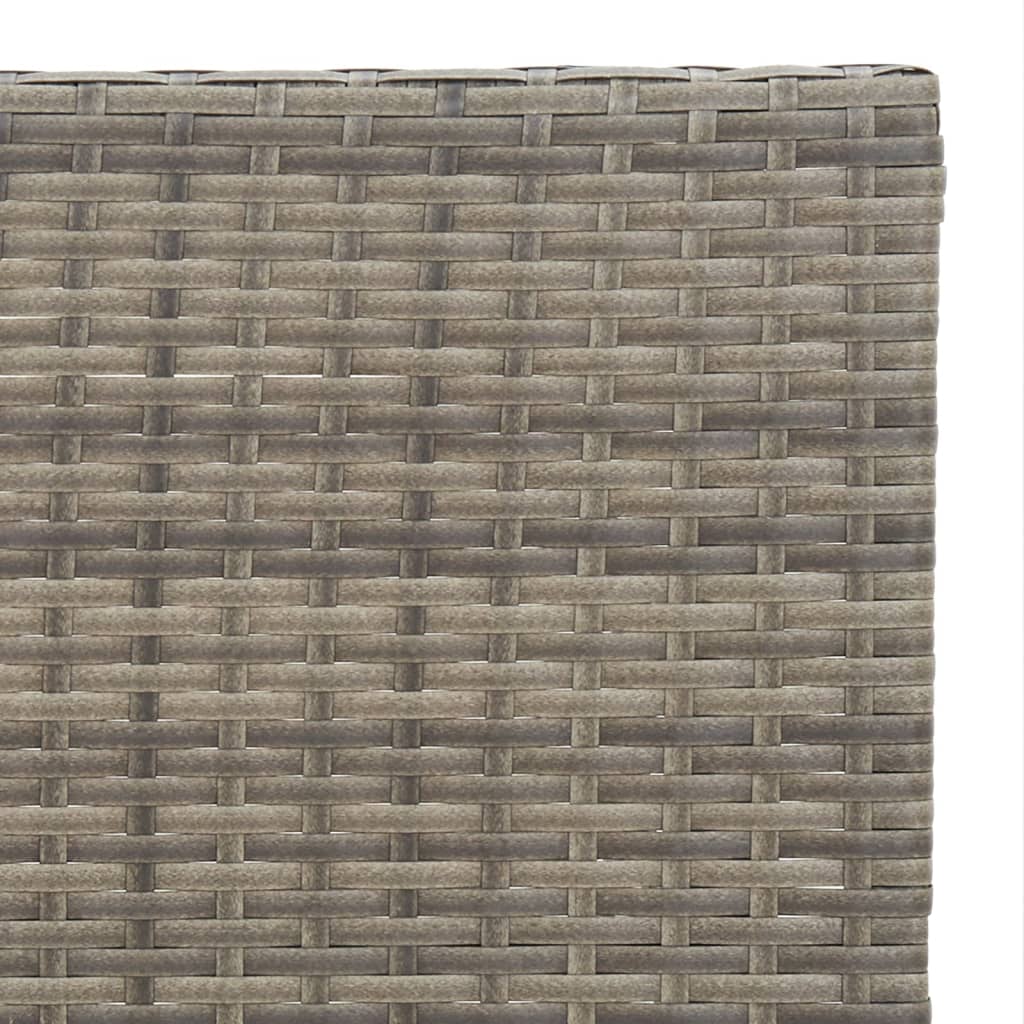 Bistrotafel Inklapbaar 55X54X71 Cm Poly Rattan Grijs