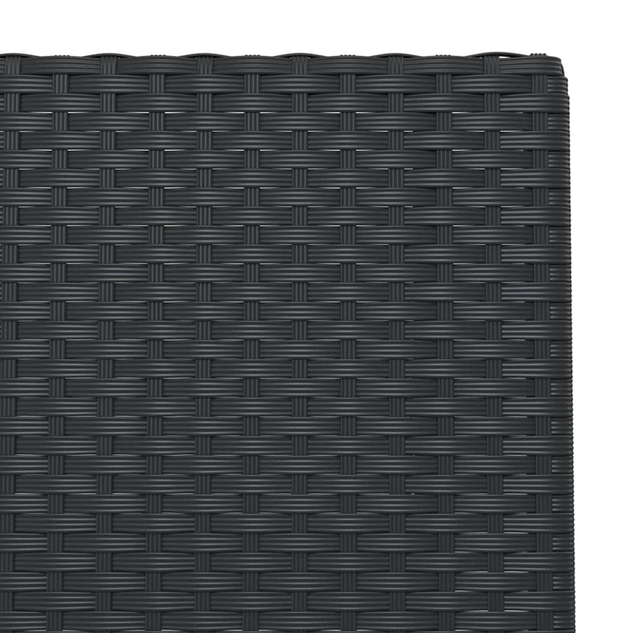 Bistroset Inklapbaar St Poly Rattan Zwart