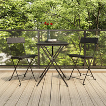 Bistroset Inklapbaar St Poly Rattan Zwart