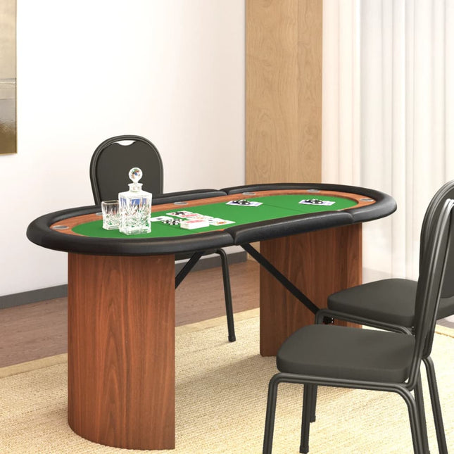 Pokertafel Voor 10 Spelers 160X80X75 Cm Groen