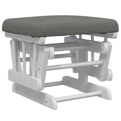 Schuifstoel Met Voetenbank Stof Donkergrijs dark grey and white