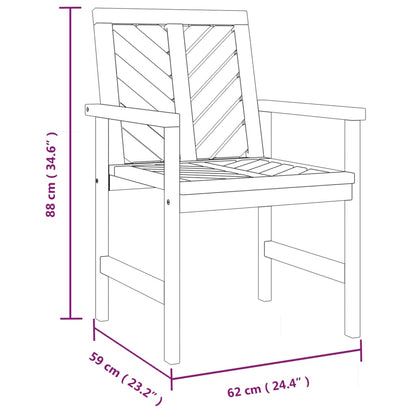 Tuinstoelen Massief Acaciahout 2