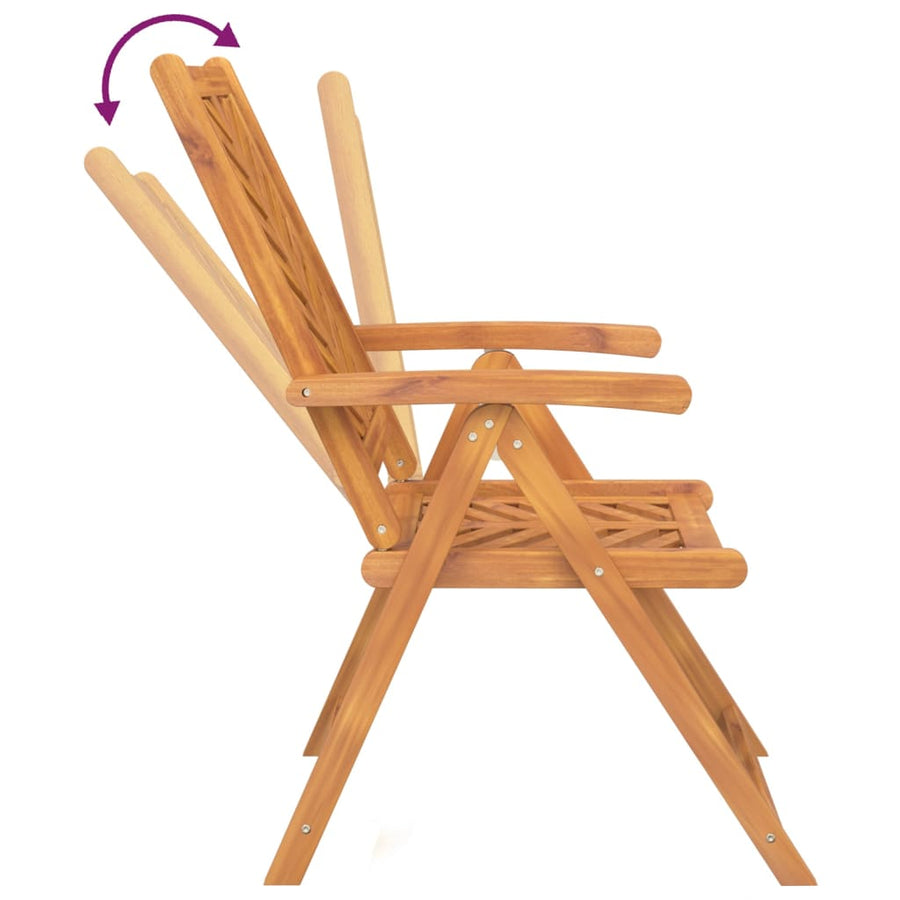 Tuinstoelen Verstelbaar Massief Acaciahout 2