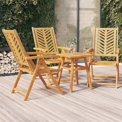 Tuinstoelen Verstelbaar Massief Acaciahout 3