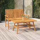 Loungeset massief acaciahout 2-delig