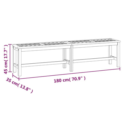 Tuinbank 180 Cm Massief Acaciahout 180 x 35 x 45 cm