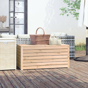Garden storage box 101x50.5x46.5 cm solid pine wood