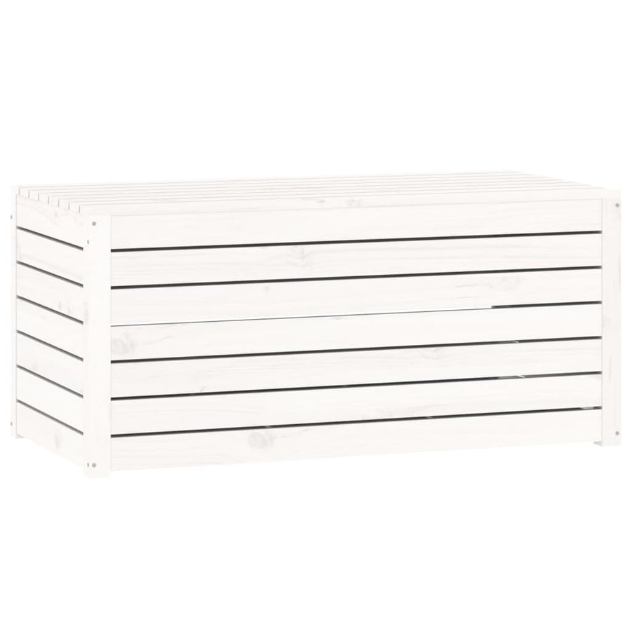 Tuinbox 101X50,5X46,5 Cm Massief Grenenhout Wit