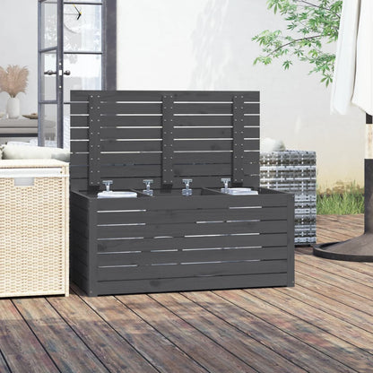 Tuinbox 101X50,5X46,5 Cm Massief Grenenhout Grijs