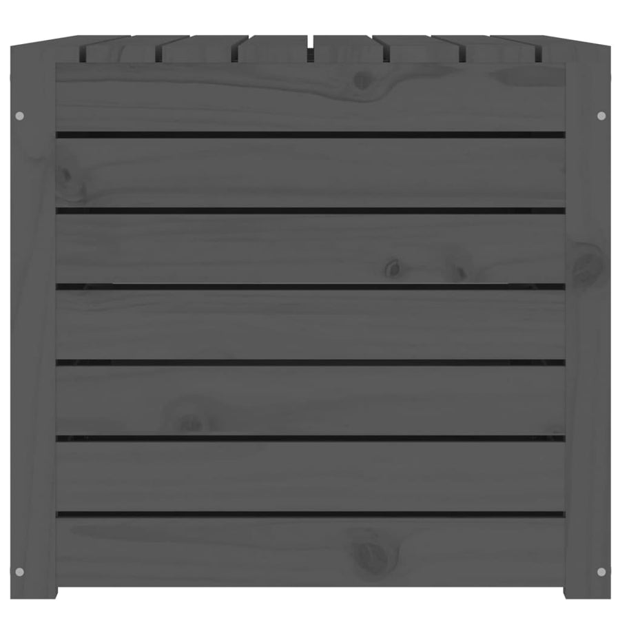 Tuinbox 101X50,5X46,5 Cm Massief Grenenhout Grijs