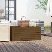 Garden storage box 101x50.5x46.5 cm solid pine honey brown