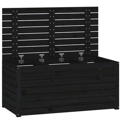 Tuinbox 101X50,5X46,5 Cm Massief Grenenhout Zwart