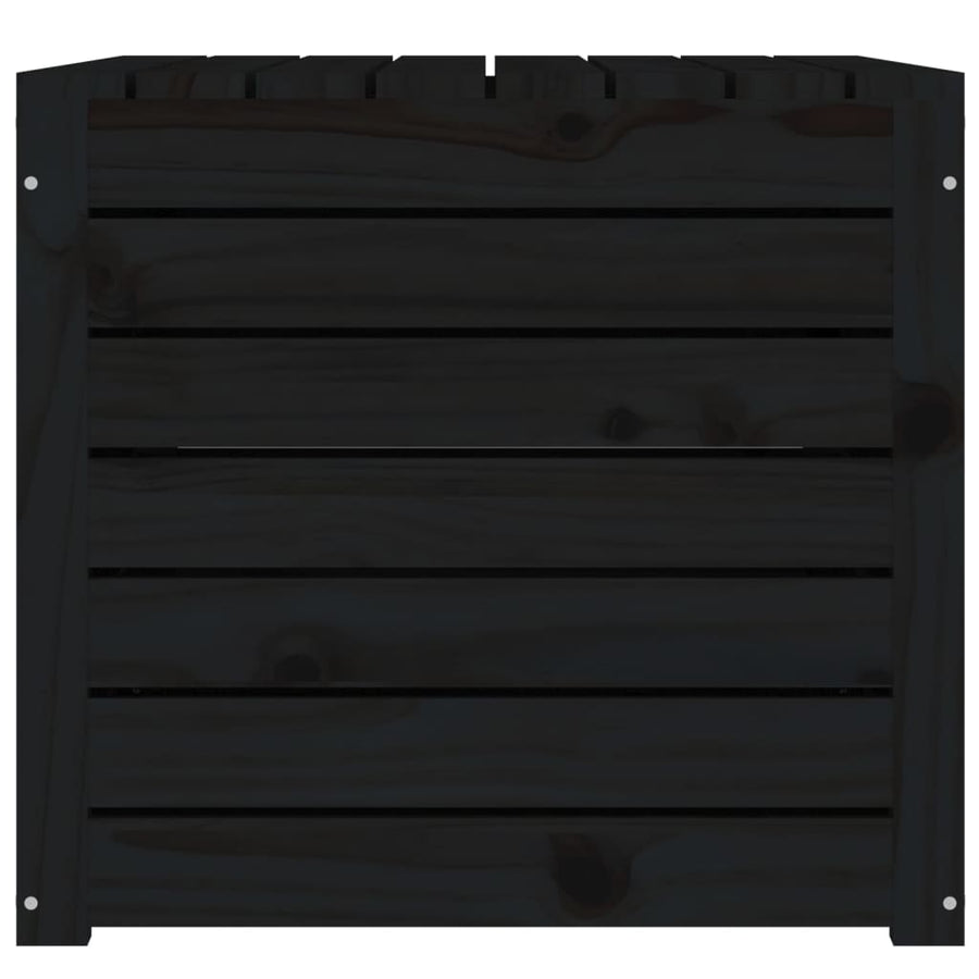 Tuinbox 101X50,5X46,5 Cm Massief Grenenhout Zwart