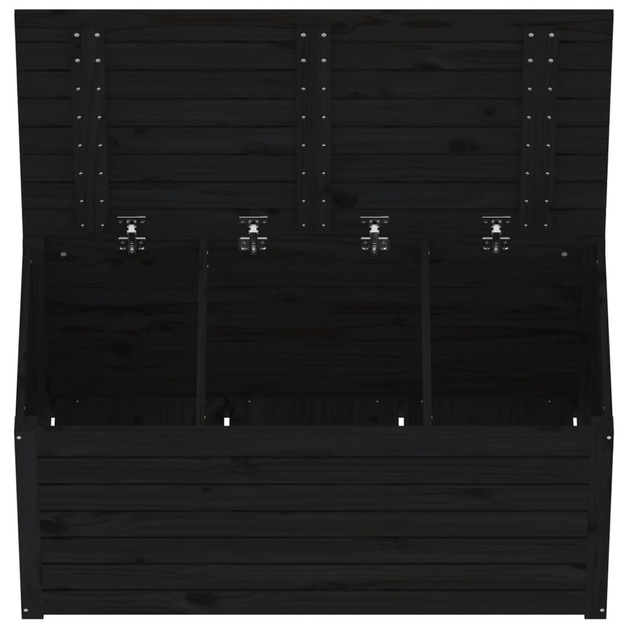 Tuinbox 101X50,5X46,5 Cm Massief Grenenhout Zwart