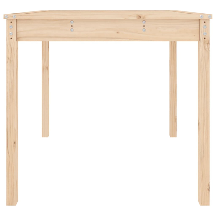 Tuintafel 82,5X82,5X76 Cm Massief Grenenhout 82.5 x 82.5 x 76 cm Natuurlijk grenenhout