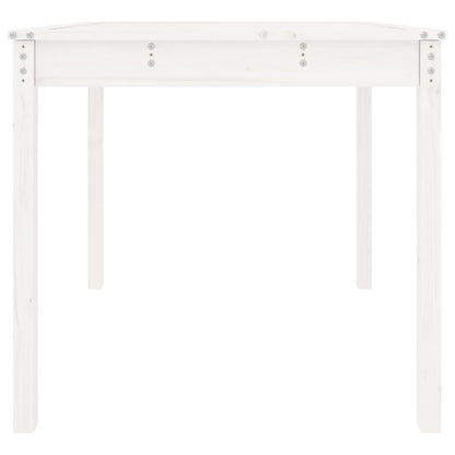 Tuintafel 82,5X82,5X76 Cm Massief Grenenhout Wit 82.5 x 82.5 x 76 cm Wit grenenhout