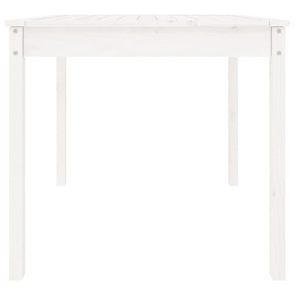 Tuintafel 82,5X82,5X76 Cm Massief Grenenhout Wit 82.5 x 82.5 x 76 cm Wit grenenhout