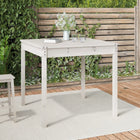 Tuintafel 82,5x82,5x76 cm massief grenenhout wit