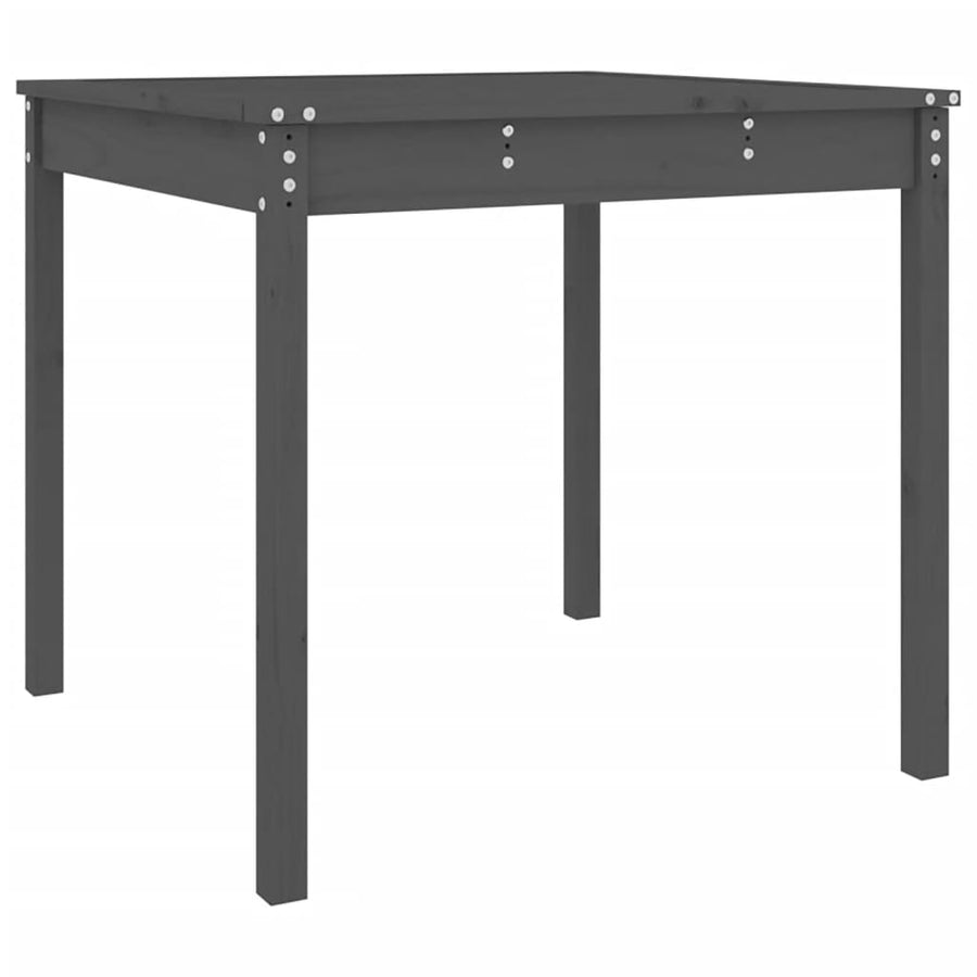 Tuintafel 82,5X82,5X76 Cm Massief Grenenhout Grijs