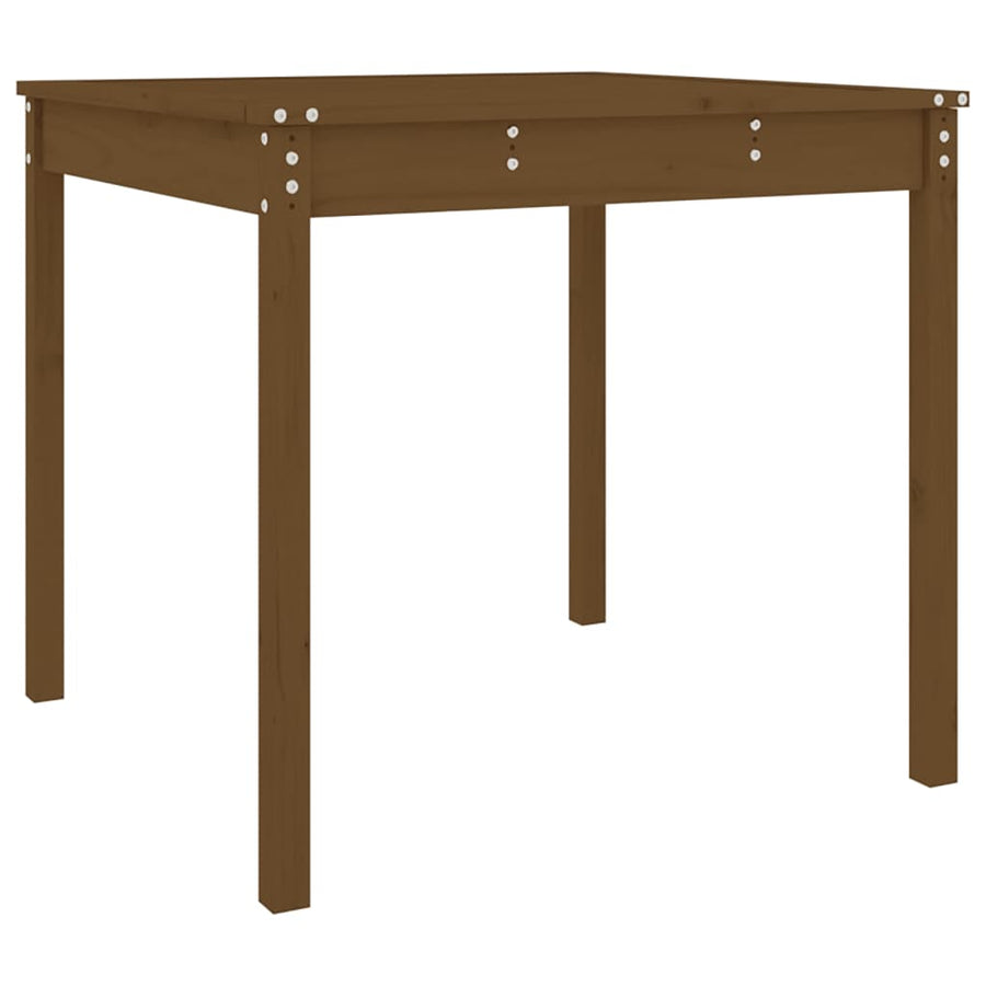 Tuintafel 82,5X82,5X76 Cm Massief Grenenhout Honingbruin